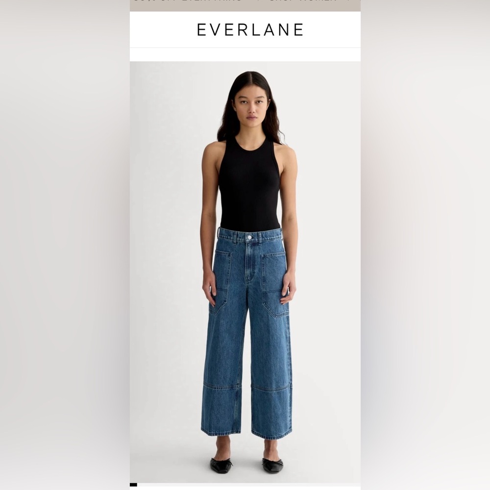 Everlane Way High cropped Gardener Jeans